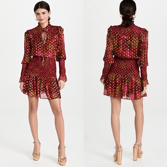 Farm Rio Banana Flowers Mini Dress